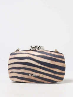 Clutch Just Cavalli in raso stampa animalier