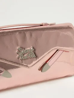 Clutch Sparkling Secret Pon-Pon in vernice laminata