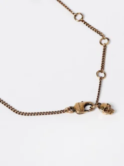 Collana McQueen in ottone con ciondolo