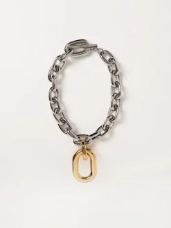 Collana XL Link Rabanne in alluminio con pendente
