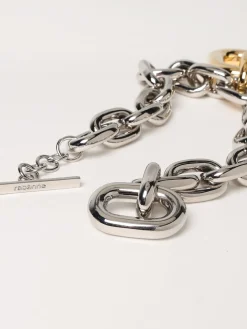 Collana XL Link Rabanne in alluminio con pendente