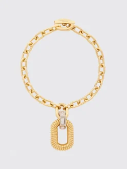 Collana XL Link Rabanne in alluminio con strass incastonati