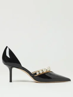 Décolleté Aurelie Jimmy Choo in vernice con perle sintetiche