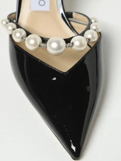 Décolleté Aurelie Jimmy Choo in vernice con perle sintetiche