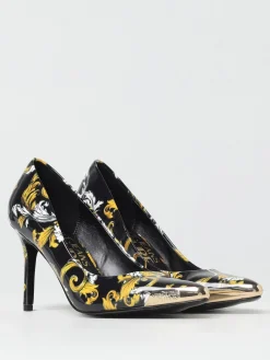 Décolleté Baroque Versace Jeans Couture in vernice stampata