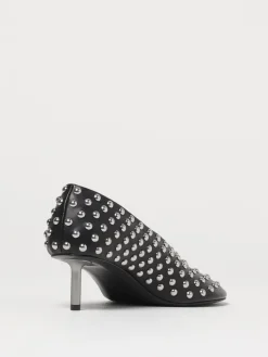 Décolleté Jil Sander in pelle con borchie all over