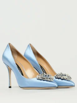 Décolleté Sergio Rossi in raso con fibbia gioiello