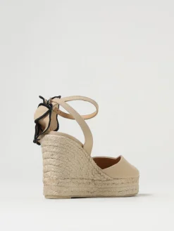 Espadrillas Coco Castañer in canvas di cotone con applicazione