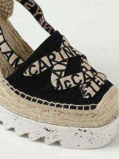 Espadrillas con zeppa Gaia Stella McCartney in canvas organico