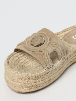 Espadrillas Medusa Versace in camoscio