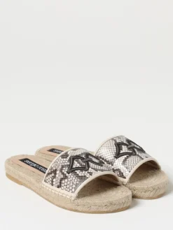 Espadrillas Sergio Rossi in nappa stampa pitone