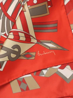 Foulard Carousel Burberry in seta stampata