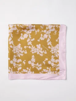 Foulard Elisabetta Franchi in twill di seta con stampa floreale