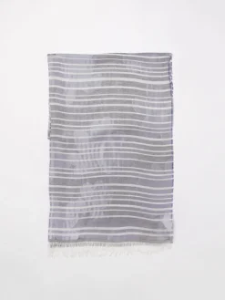 Foulard Emporio Armani in misto modal con nuvole jacquard