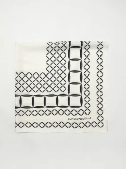 Foulard Emporio Armani in seta stampata a quadretti