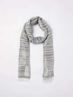 Foulard Emporio Armani in misto modal con nuvole jacquard