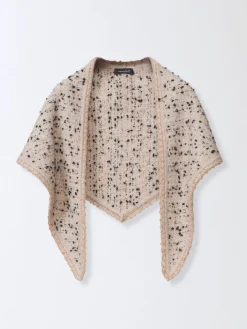 Foulard Fabiana Filippi in tweed bottonato