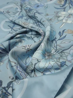 Foulard Gucci in seta con stampa floreale