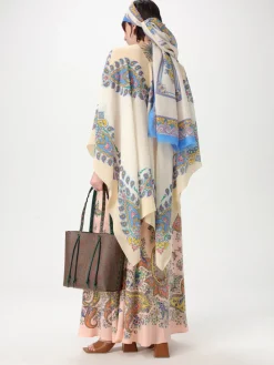 Foulard in cashmere seta e lana Etro