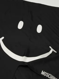 Foulard quadrato smile in seta Moschino Couture