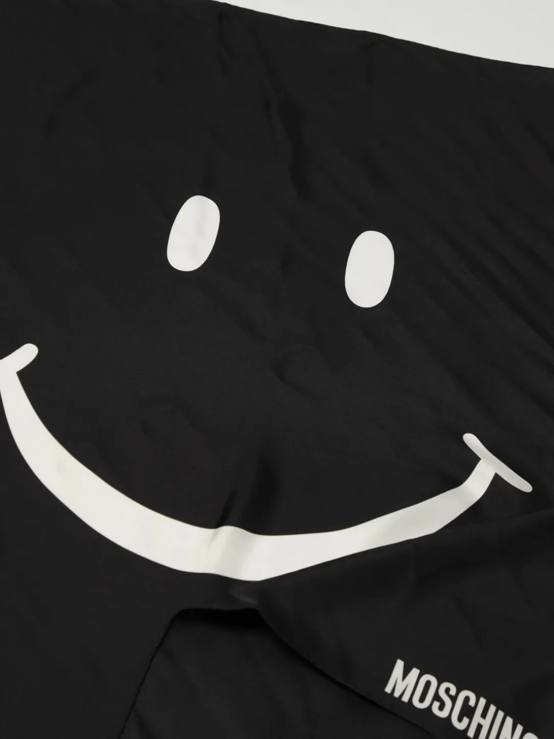 Foulard quadrato smile in seta Moschino Couture