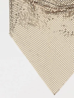 Foulard Rabanne in maglia di alluminio con lavorazione pixelata