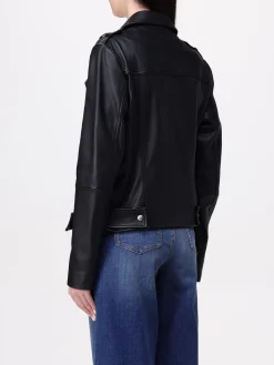 Giacca biker in pelle di agnello Boss