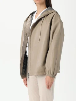 Giacca con cappuccio Add in pelle