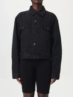 Giacca di jeans Balenciaga con logo posteriore