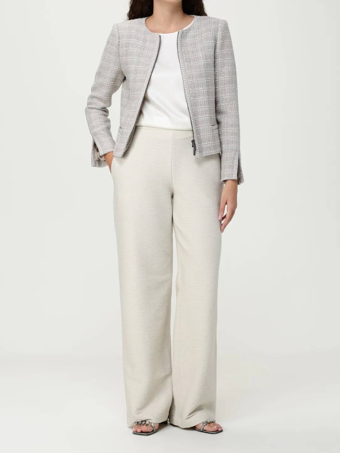 Giacca Emporio Armani in tweed di misto lana