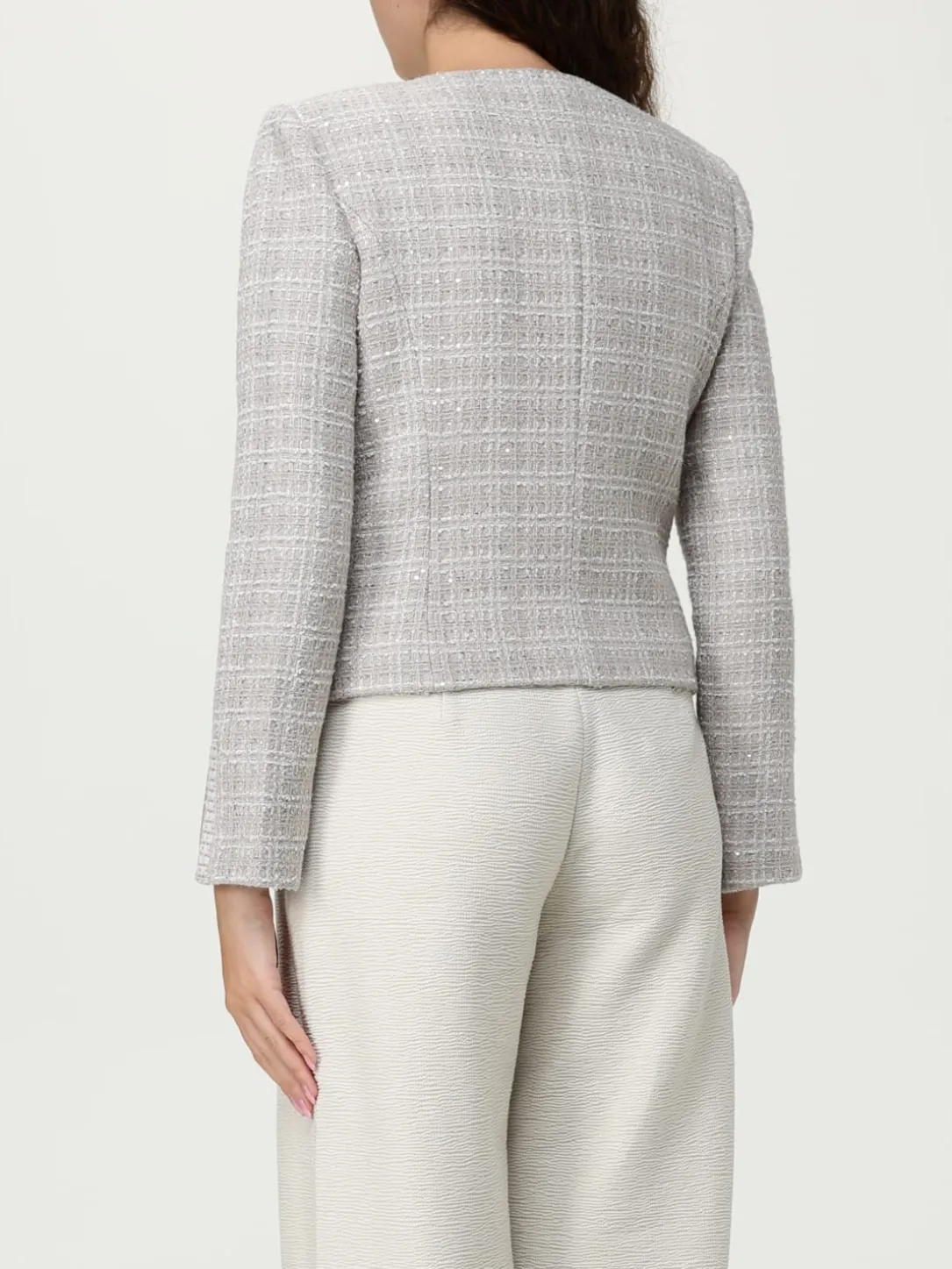 Giacca Emporio Armani in tweed di misto lana