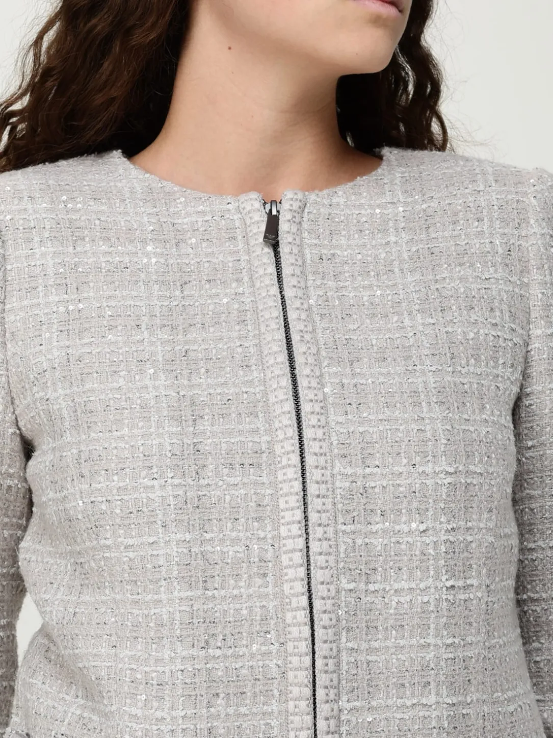 Giacca Emporio Armani in tweed di misto lana