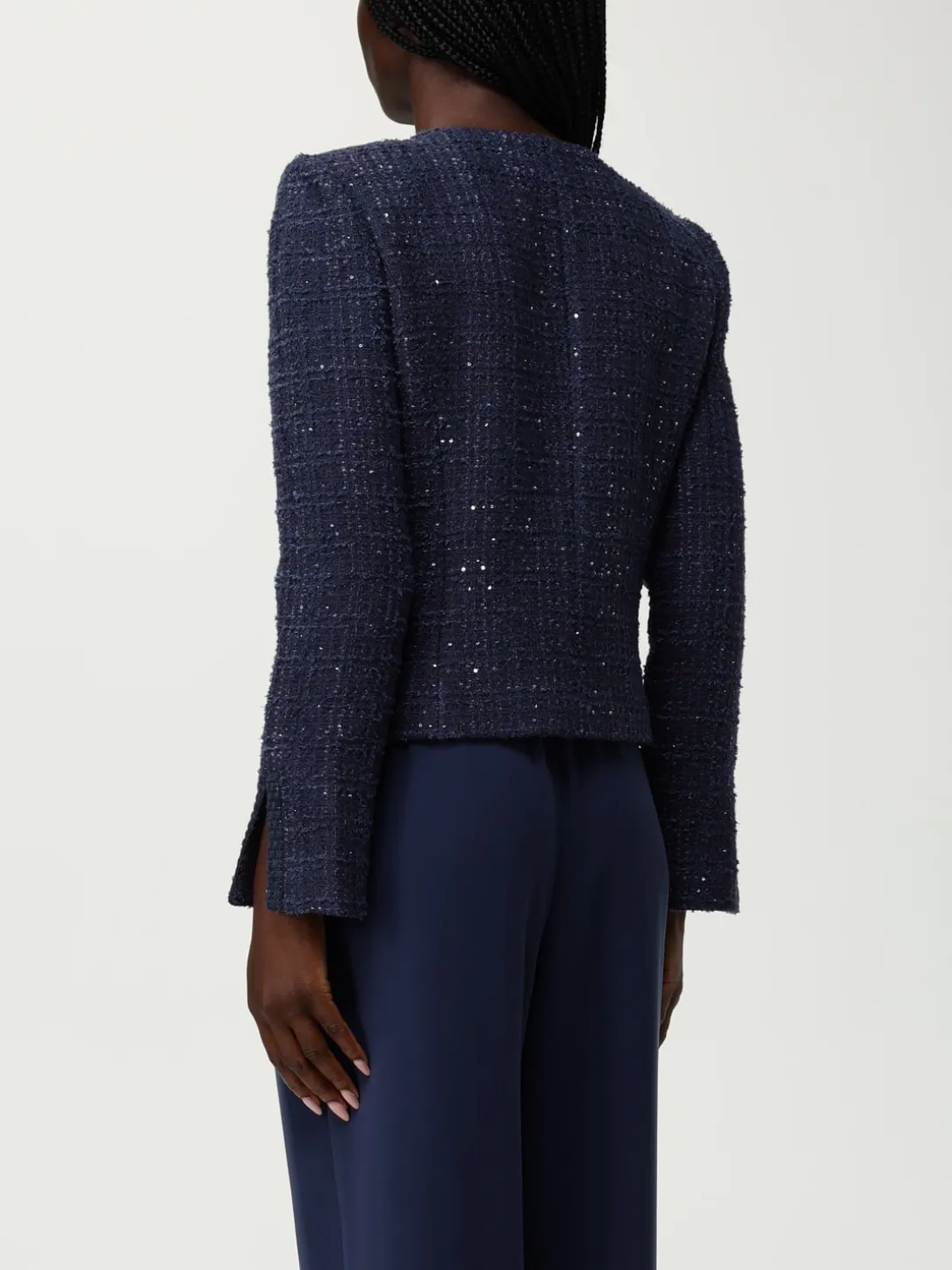 Giacca Emporio Armani in tweed di misto lana