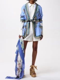 Giacca Etro in twill di seta stampata