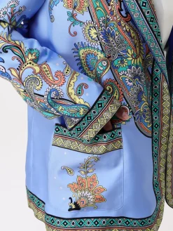 Giacca Etro in twill di seta stampata