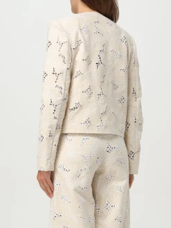 Giacca in cotone a fiori Genny