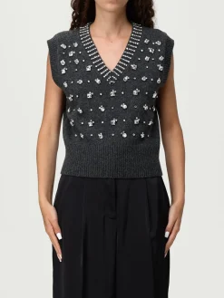 Gilet Pinko in misto lana con strass