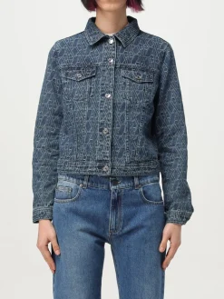 Giubbotto Armani Exchange in denim con monogram