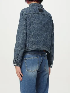 Giubbotto Armani Exchange in denim con monogram