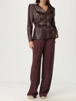 Giubbotto biker Elisabetta Franchi in pelle