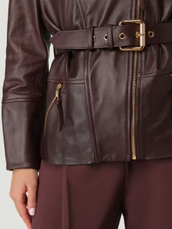 Giubbotto biker Elisabetta Franchi in pelle