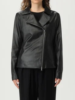 Giubbotto biker Emporio Armani in pelle