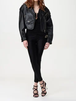 Giubbotto biker Just Cavalli in pelle