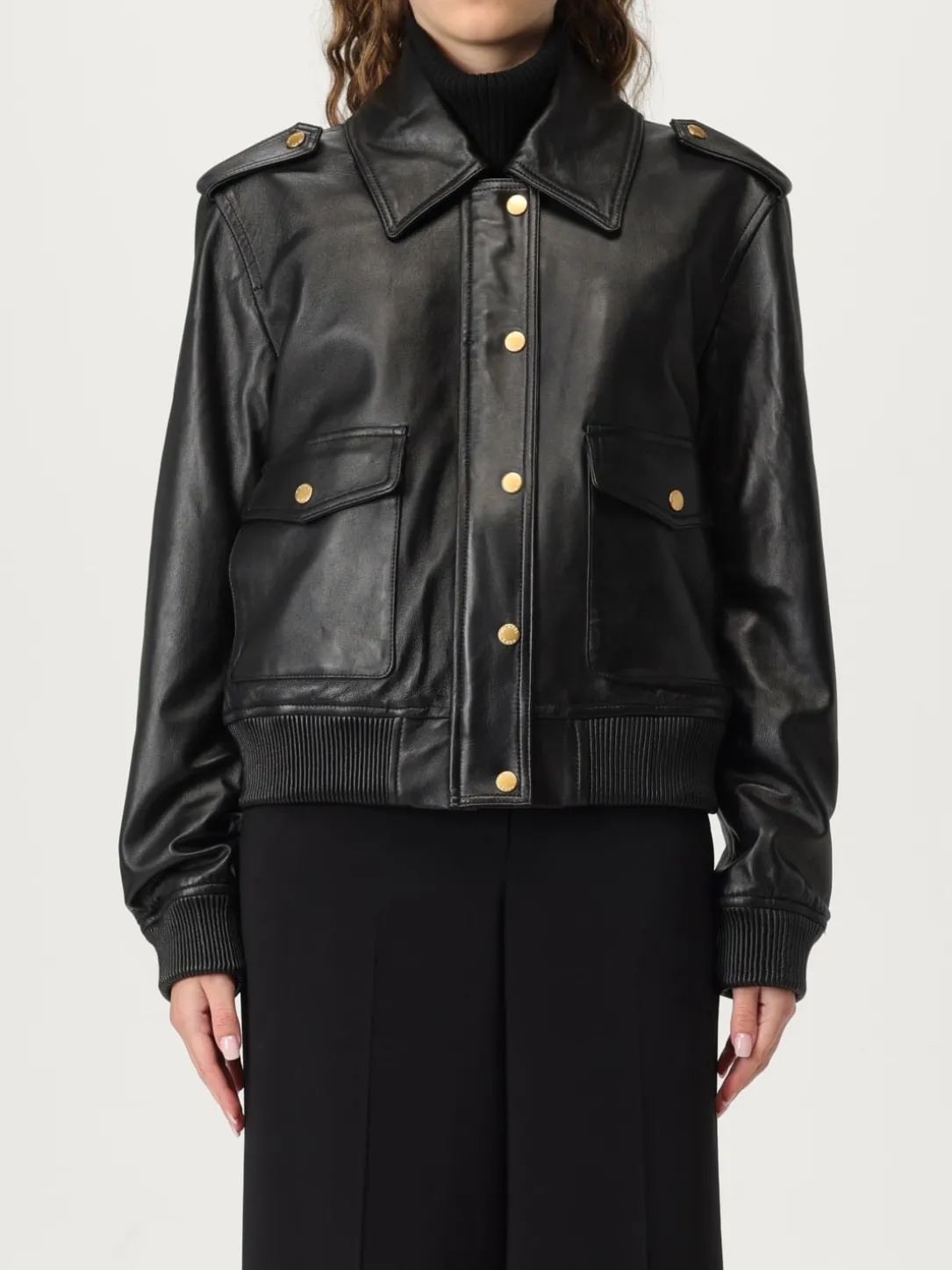 Giubbotto biker Michael Kors in pelle