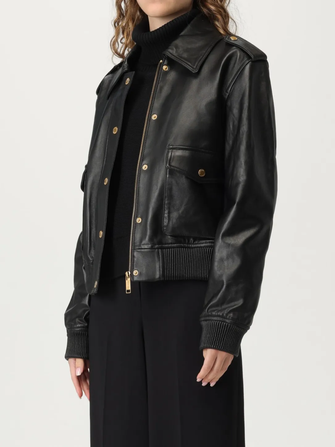 Giubbotto biker Michael Kors in pelle