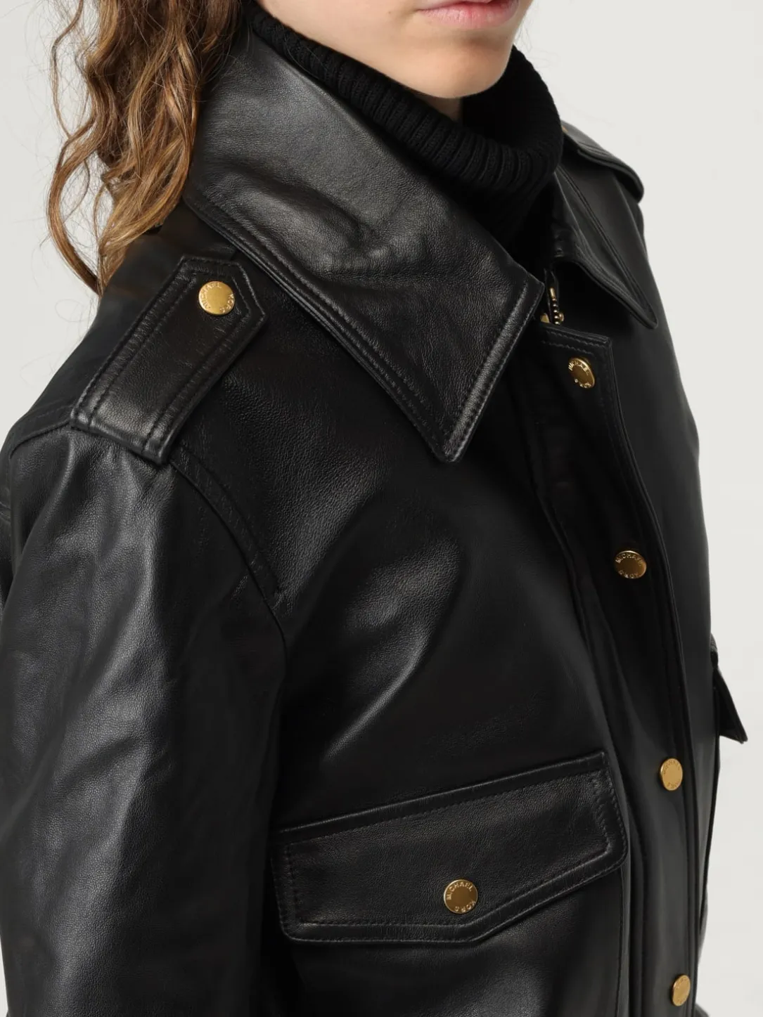 Giubbotto biker Michael Kors in pelle