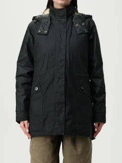 Giubbotto con cappuccio Barbour in cotone cerato