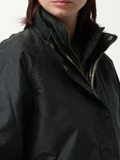 Giubbotto con cappuccio Barbour in cotone cerato