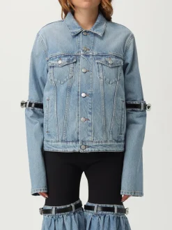 Giubbotto Coperni in denim con fettucce