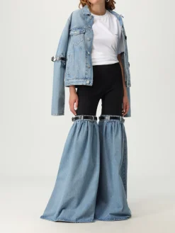 Giubbotto Coperni in denim con fettucce